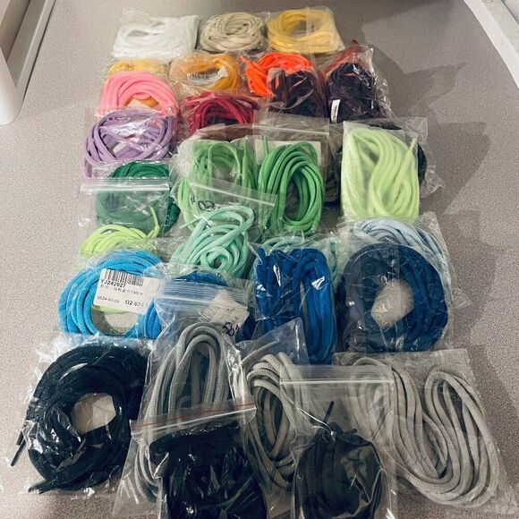 New OVAL Athletic Sports Sneaker Shoelaces MIX and MATCH 10 PAIRs 45-47" Average - Picture 2 of 5